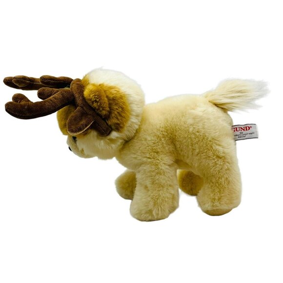 Gund BOO Worlds Cutest Dog Plush Reindeer Antlers 4043147 Holiday 8 inch Pom - Picture 5 of 8